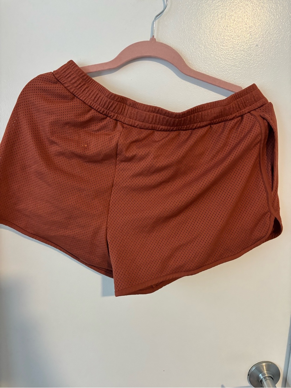 Old Navy Women's Rust Mesh Athletic Shorts